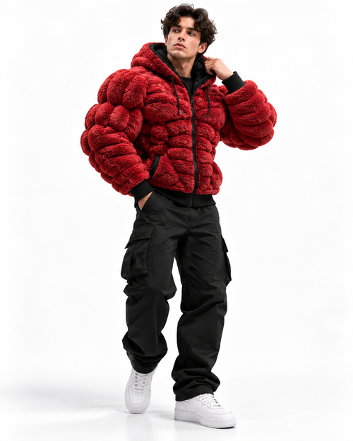 Dravenne™ 3D Graphic Hooded Cardigan