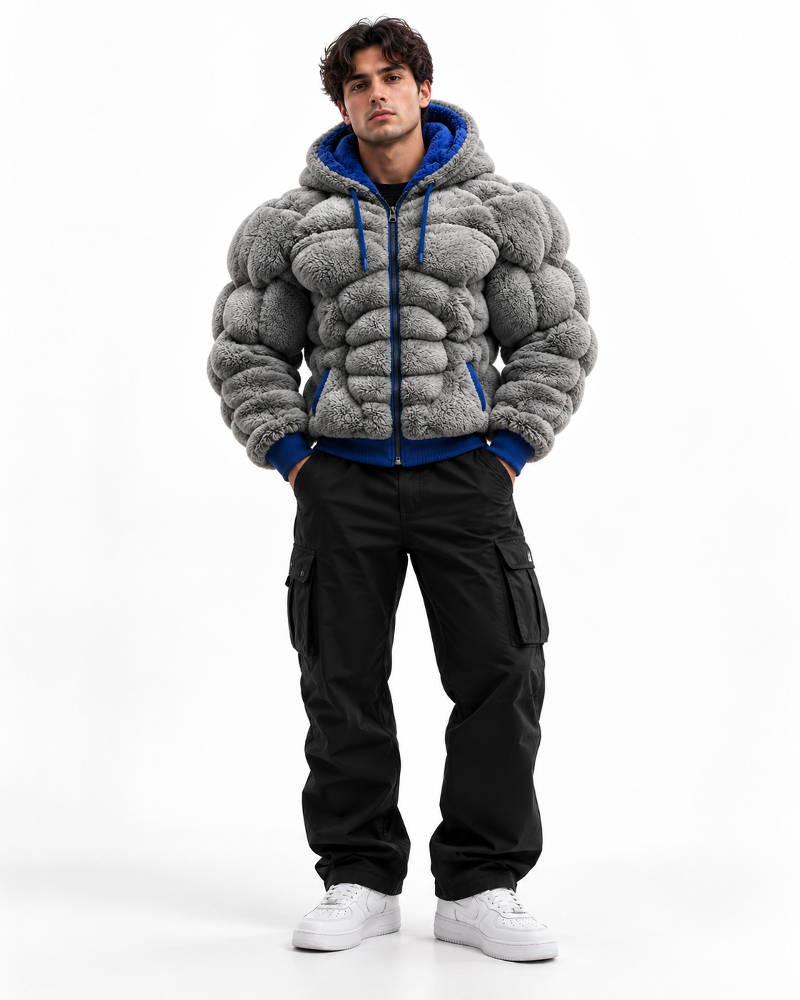 Dravenne™ 3D Graphic Hooded Cardigan